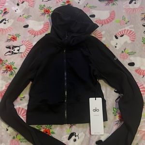 Alo seamless cabin knit jacket